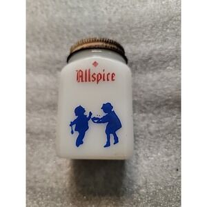 Vintage Dove White Milk Glass Allspice Shaker Stamped Made‎ In USA